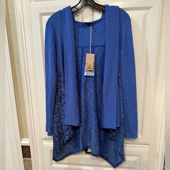 Prana Blue Hoodie Sweater - Picture 1 of 7